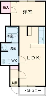 サンライクハイツの間取り画像