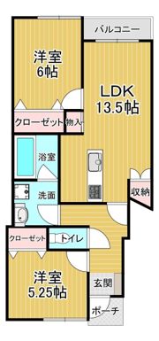 オラス平田の間取り画像