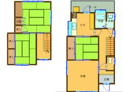 大垣内戸建ての間取り画像