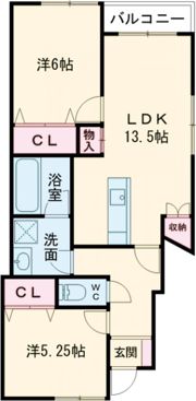 オラス平田の間取り画像