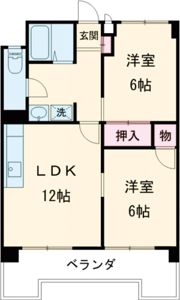 新貝ロイヤルハイツの間取り画像