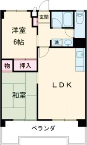 新貝ロイヤルハイツの間取り画像