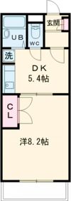 ワンバイワンの間取り画像