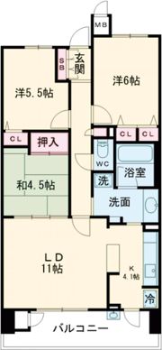 プレミスト日根野駅前ザ・フォルテージの間取り画像