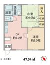 ウエストハイツの間取り画像