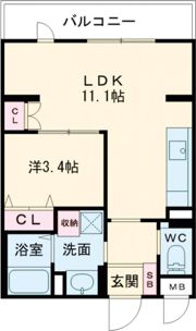 インサイトルポ山科新十条の間取り画像