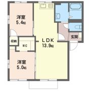 コーポ鈴一番館の間取り画像