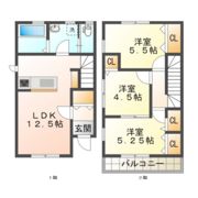 リーブルファイン下箕田の間取り画像
