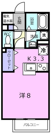 ハイツエイトⅣの間取り画像