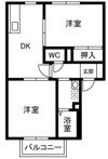 セゾンハトリBの間取り画像
