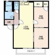 パラシオン日永 Cの間取り画像