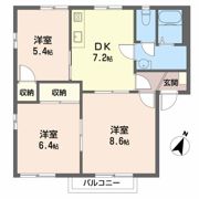フレグランス恵 Wの間取り画像