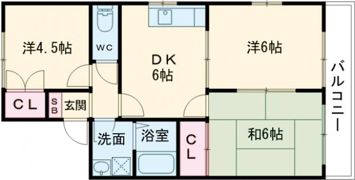 エスコート今堅田B棟の間取り画像