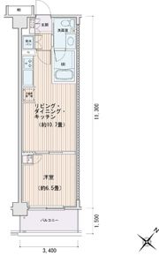 エスティメゾン豊洲レジデンスEの間取り画像