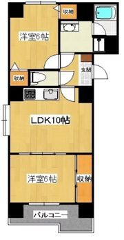 朝日プラザ高松エルグの間取り画像