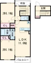 コート・ド・ボーヌ深江南 北棟の間取り画像