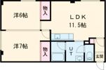 クローバーハウスNo.22の間取り画像