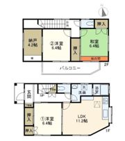 市東邸の間取り画像