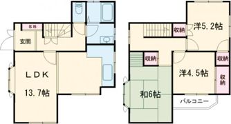 八代宮前町戸建の間取り画像