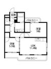 ピエールフェロー二の間取り画像