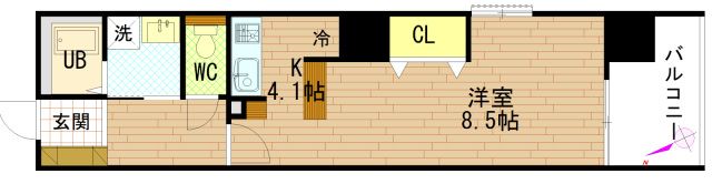 グラビスコート上幟町の間取り画像