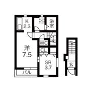 KINGDOMⅡの間取り画像