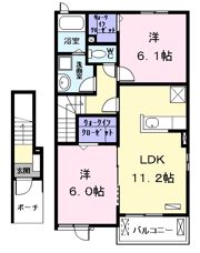 ブライド・オーブⅡの間取り画像