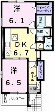 アンジェロ クストーデ Aの間取り画像