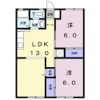ホワイトメゾン東新町の間取り画像