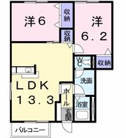 サニーホームズⅡの間取り画像