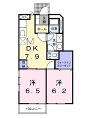エクセレントヴィラ A棟の間取り画像