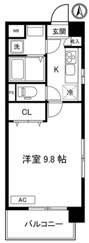 グランシャリオ鵠沼の間取り画像