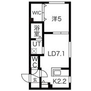Y’s月寒西(ワイズ月寒西)の間取り画像