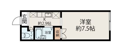 パレロワイヤル善行の間取り画像