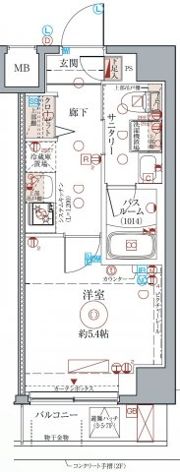 クレヴィスタ高円寺の間取り画像