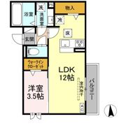 レセンテさくらⅡの間取り画像