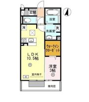 ベルメゾン荒川の間取り画像