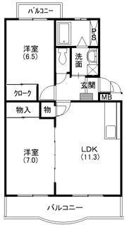 エスポワール・マキの間取り画像