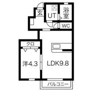 eblissB棟の間取り画像