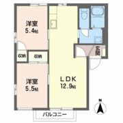 エステート岡ノ城Cの間取り画像