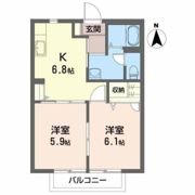 サンテラス山根Bの間取り画像