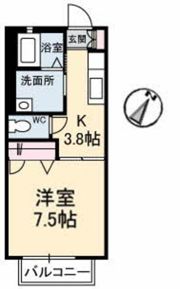 ドミール多治米 A棟の間取り画像