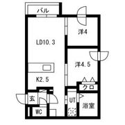 カームヒルズ西岡の間取り画像