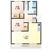 YNSハイツの間取り画像