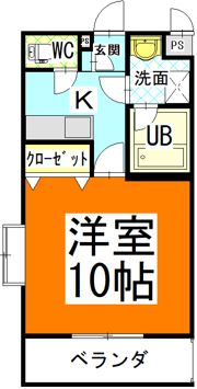 オーランド岩田の間取り画像