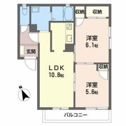 パラシオン日永Ⅱ Bの間取り画像