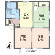 ハイツ・フローラル B棟の間取り画像