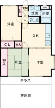 ビリューマンションの間取り画像
