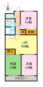 サウスフィールドの間取り画像