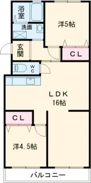 グリーンハイム山口の間取り画像